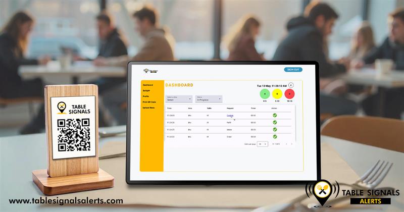 QR Codes on Tables Help Manage Restaurant Service Requests Easily